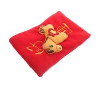 GALPADA Lucky Red Envelope Plush Dog for Dogs and Puppies, Stimulating Treat Dispenser with Sound Feature, Plush Material and Festive Design for Play and Holiday Decor