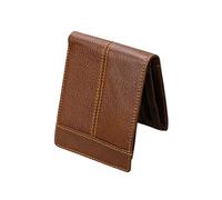GALPADA Mad Horse Leather Short Wallet for Men RFID Blocking Retro Classical Coffee Color Large Capacity Coin Purse Practical Fashion Wallet for Daily Use Choice