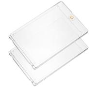 GALPADA Magnetic Card Holder with High-transparency Hard Sleeves Acrylic Card Protector 2pcs Protecting against Stains Oil and Water for Collectors
