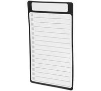 GALPADA Magnetic Grocery List Pad PET Notepad for Fridge with Magnet Back Notepad, Black Minimalist Farmhouse Style, Wear-Resistant Smooth Writing, for Daily Life on Metal Surface