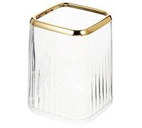 GALPADA Makeup Brush Storage Bucket in Rectangular Design for Vanity Desk Use Holds Makeup Brushes Pens and Accessories Keeping Your Countertop Tidy and Organized