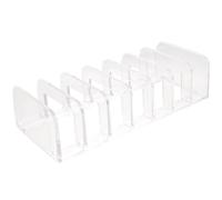 GALPADA Makeup Palettes Holder Eyeshadow Holder Ps Case with Seven Slots Compartment Design Vertical Storage Practical Organizer for Desktop Craft Rooms
