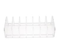 GALPADA Makeup Palettes Organizers Makeup Box with Seven Slots Slim Compartment Design Ps Material Countertop Organizer for Bathroom Vanities