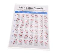 GALPADA Mandolin Chord Chart Mandolin Chord Diagram Lightweight Coated Paper Convenient to Carry and Store and Songwriters