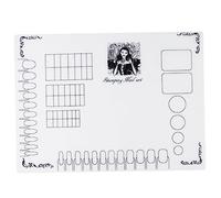 GALPADA Manicure Tools Nails Silicone Mat Nail Art Stamping Mat for Practice Pad Use As Sticker Guide during Manicure at Home Salon