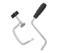 GALPADA Manual Pasta Maker Replacement Clamp and Crank Handle Set, Metal Table Fixing Clamp with Enhanced Stability for Dough Roller and Handheld Noodle Machine, for DIY Cooking