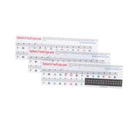 GALPADA Melodica Scale Stickers and Harmonica Notes Decals for Beginners, 32/37-key Universal Musical Keyboard Learning Labels, 3pcs Set for Children’s Practice and Music Education