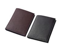 GALPADA Men's Wallet Pu Leather Short Billfold Purse Black with Large Capacity Pockets Suitable for Business Trip and Office Use Fashionable European Style Simple Elegant Design