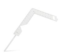 GALPADA Metal Bookbinding Guide Ruler Precision Book Cover Tool with Radian Marking Metal Crafting Spacer for DIY Album Scrapbook Binding