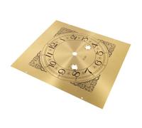 GALPADA Metal Clock Dial Face Panel with Classic European Style Easy Installation and Universal Compatibility round Vintage Clock Accessory for DIY