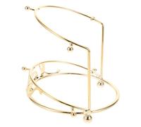 GALPADA Metal Crown and Headband Display Organizer with Two Tiers, Stable Tiara Holder for Bridal Hair Accessories, for Wedding Events and Celebrations