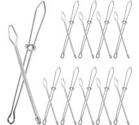 GALPADA Metal Drawstring Threader Sewing Tool that Will Not Scratch 30pcs for Drawstring Threading and Replacement Sturdy Silver Loop-Turner Suitable for Trousers and Home Sewing Crafts