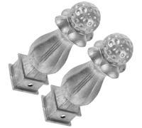 GALPADA Metal Fence Finials 2Pcs Aluminum Post Caps for Outdoor Lawn Gate Railing Decorative Use