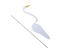 GALPADA Metal Flamingo Garden Stake Outdoor Decoration Metal Flamingo Ornament with Ground Stake for Lawn Beach Decor Farmhouse Garden Sign