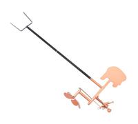 GALPADA Metal Guitar Player Windmill Garden Sculpture, Handmade Metal, Golden, Wind-powered Wind Spinner for Patio and Backyard, Weather-resistant Outdoor Décor