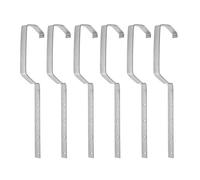 GALPADA Metal Gutter Brackets 6 Pcs Iron Rain Gutter Racks Heavy Duty Roof Brackets for Efficient Outdoor Drainage Support