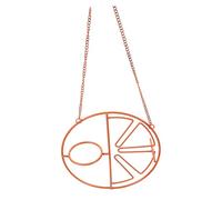 GALPADA Metal Hanging Bird Feeder for Balcony and -resistant Outdoor Parrot Feeder with Sturdy Design Compact for Small Spaces Attracts Birds and Pollinators Orange Without Glass