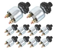 GALPADA Metal Ignition Switch Car Start Button Rocker Replacement 10pcs Universal with Easy Installation, Ignition Push Button Start Stop Switch for Vehicle and Forklift for Automotive