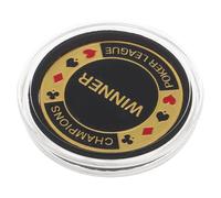 GALPADA Metal Poker Card Protector with Lucky Coin and Collectible Chip, 35pcs Set for Texas Hold’em, Souvenir Poker Guard Accessories for Games