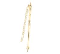 GALPADA Metal Torah Pointer for Bible Reading with Chain 17cm Gold Handheld Scripture Scroll Marker Jewish Mitzvah Tool for Precise Reading