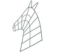 GALPADA Metal Wire Wreath Frame Horse Head Shape Lightweight Iron Wreath Form Burr-free Surface for DIY Flower Garlands