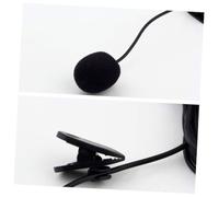 GALPADA Microphone Lapel Clip Black Plastic 3.5mm 30hz-15000hz Clip-on Collar Microphone for Lectures and Teaching Compatible with PC and Laptop