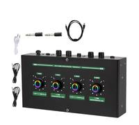 GALPADA Microphone Mixer with Reverb Effects and Dual Channel Inputs, USB Powered Compact Audio Mixer with Rich Vocal Effects and User-friendly Controls, for Live Streaming and Karaoke