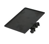 GALPADA Microphone Stand Clip-on Accessory Tray with Iron Clamp, Mic Rack Sound Tray for Dj Equipment and Live Streaming, Universal Mic Stand Utility Shelf for Studio and Stage Use