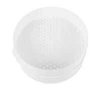 GALPADA Microwave Steamer Container Small Double White High Temperature Resistant Food Steamer with Lid for Rice Fish Cooking Heat Insulation Scalding