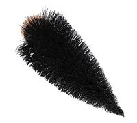 GALPADA Mini Artificial Pine Christmas Tree Desktop Xmas Ornament with Black Bristle Needles Festive Holiday Decoration for Home Office Tabletop Display