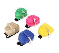 GALPADA Mini Backpack Coin Purse Key Chains Made of Sturdy Nylon 2 Pcs to Protect Coins and Store Small Sundries Zipper Change Purses to Decorate Bags or Give as Random Color