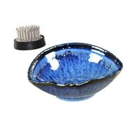 GALPADA Mini Ceramic Succulent Planter Pot for Indoor Hydroponic Plants Stylish Small Desktop Flower Arrangement Container Elegant Multipurpose Pot for Office Study Bedroom Decor