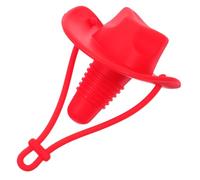 GALPADA Mini Cowboy Hat Silicone Bottle Stopper Cap Reusable Wine Sealer for Bottles Western Party Mini Decoration and Creative Craft Accessory in Red