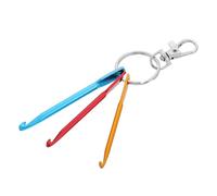 GALPADA Mini Crochet Hook Keychain Aluminum Stitching Tool Swivel Hooks for Travel Efficient Crafting for Beginners and Crocheters