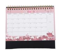 GALPADA Mini Desktop Calendar 2027 with Twin-wire Binding and Thick Paper Material, Small Lightweight Paper Calendar 19x16.5x9.5cm for Daily Planning and Office Desk Use