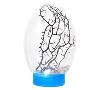 GALPADA Mini Desktop Fish Tank with LED Revolving Base Closed Aquatic Ecosystem Aquarium for Home Decoration View Small Aquarium with Blue Cover Effort Saving Maintenance Fish Habitat