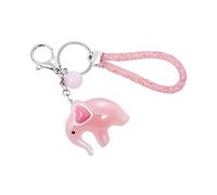 GALPADA Mini Key Ring Car Key Holder Animal Keychains Adorable Keychain Creative Keychain Cartoon Keyring Pendant Model Key Chain Acrylic Pink Elephant Bag Keyring