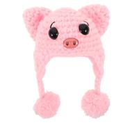 GALPADA Mini Knitted Doll Hats Soft Yarn Handcrafted Animal Shape Caps for Bjd Dolls DIY Crafting Accessories for Photography