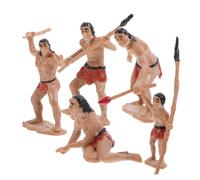 GALPADA Mini Primitive Men Figurines Abs Material Lightweight Human Ornaments for Garden Desktop Bonsai Micro Landscape Decoration Gift for History Lovers