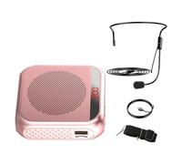 GALPADA Mini Voice Amplifier with LED Display Portable Microphone and Speaker for Classroom Use and Tour Guiding and Stable Audio Rechargeable Plastic Compact Design