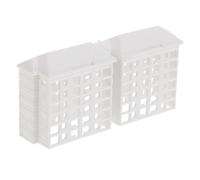 GALPADA Miniature Architecture House Model Plastic Micro Landscape Building Decor DIY Mini Apartment Simulation Building Model for Sand Table Scene Layout and Home Decoration