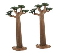 GALPADA Miniature Baobab Tree Model Simulation Desert Green Plant DIY Landscape Accessory for Table Decoration Garden Scene