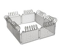 GALPADA Miniature DIY Fence Set for Dollhouse Accessories Light Grey Plastic Decorative Fence for Micro Landscape Farm and Prison Scene Building Blocks for Craft and Miniature Scenes