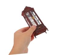 GALPADA Miniature Dollhouse Cabinet Double Door Mini Storage Shelf European French Style Micro Scene Furniture Model for Living and Bedroom Display