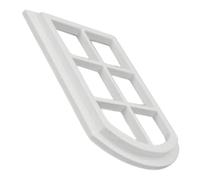 GALPADA Miniature Dollhouse Dome Window 6-grid White Wooden Frame DIY Furniture Accessory for Doll House Decor and Miniature Model Collection