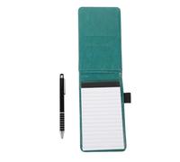 GALPADA Miniature Pocket Notepad with Pen Multi Functional Business Notebook for Writing Diaries Travel Notes and Idea Listing Printed Memo Pad Elegant Design Dark Green