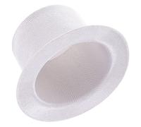 GALPADA Miniature Top Hat for DIY Craft Projects Sturdy Cloth Festival Hat Classic White Snowman Accessory Decoration and Handmade Friendly