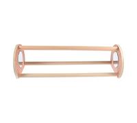 GALPADA Mirror Smooth Function and Exercise Leg, Brown Wooden Stand Standing Rack Bird for Parrots Chicks Chick Pet for Family Use