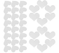 GALPADA Mirror Wall Stickers Easy to Stick 100pcs Heart-Shaped Acrylic Silver Colour Modern Artistic Wall Decoration for Living Room Or Bedroom