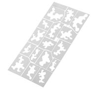 GALPADA Model Painting Camouflage Stencils Stainless Steel Reusable Hollow Templates for Tanks Aircraft Spray Paint Patterns DIY Crafting Supplies
